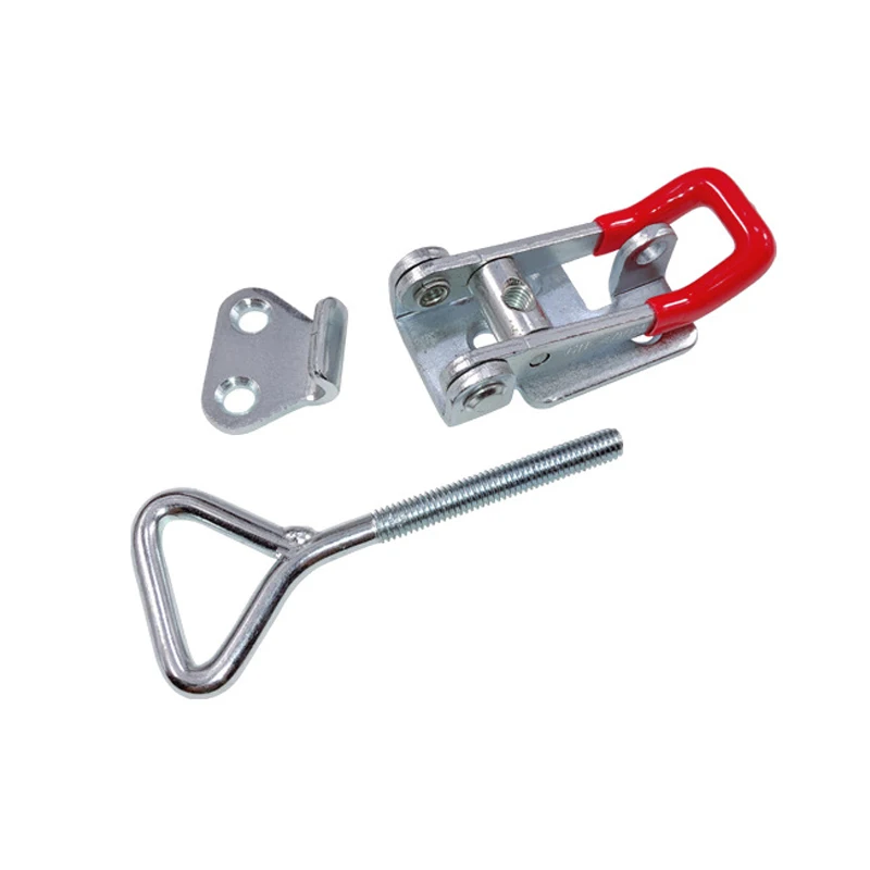 2pcs Toggle Latch Catch Toggle Clamp Adjustable Cabinet Boxes Lever Handle Lock Hasp For Sliding Door Furniture Hardware