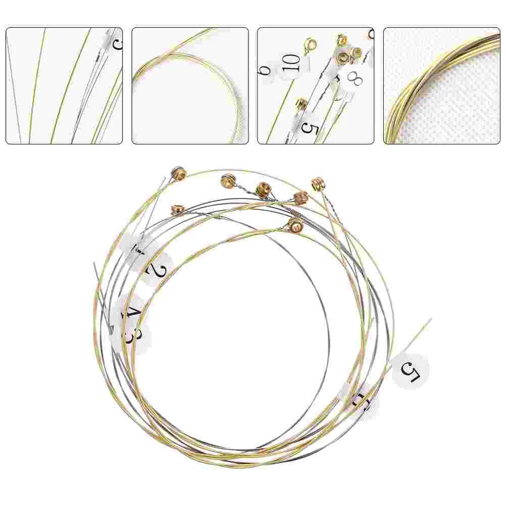 10Pcs Professional Lyre Strings Music Wire Sturdy Strings Lyre Strings
