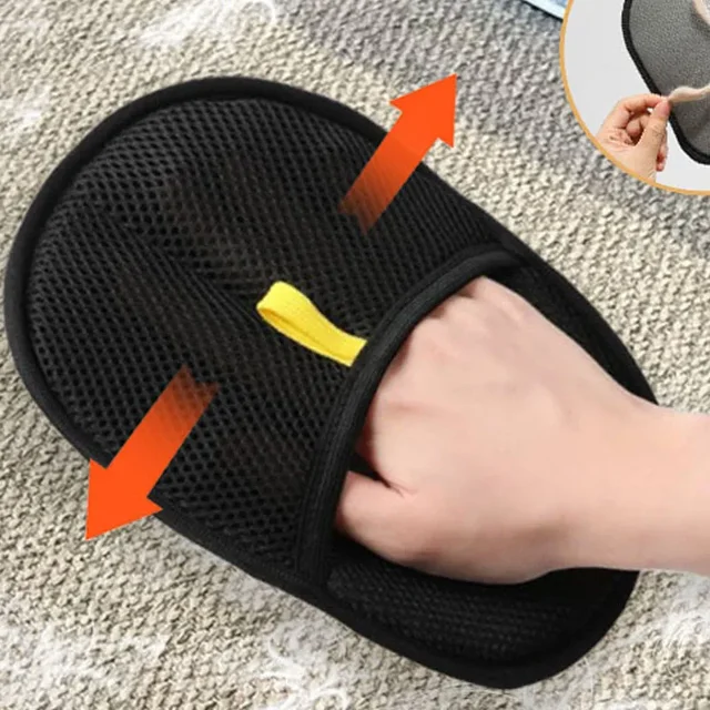 Pet Hair Remover Brush Kitten Hair Remover Gloves Deshedding Brush Glove for Dog Cat Double-Sided Fur Hair Cleaning for Carpet 6