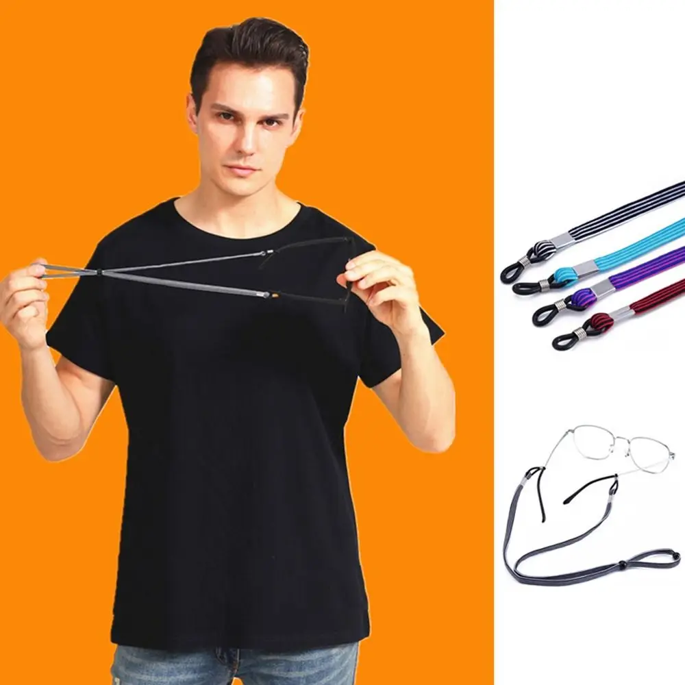 

Straps Anti-lost Mask Cord Holders Non-slip For Child Mask Lanyard Eyewear Accessories Stripe Glasses Chain Sunglasses Lanyard