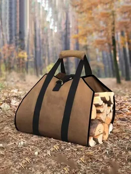 Canvas Firewood Carrier Bag 1