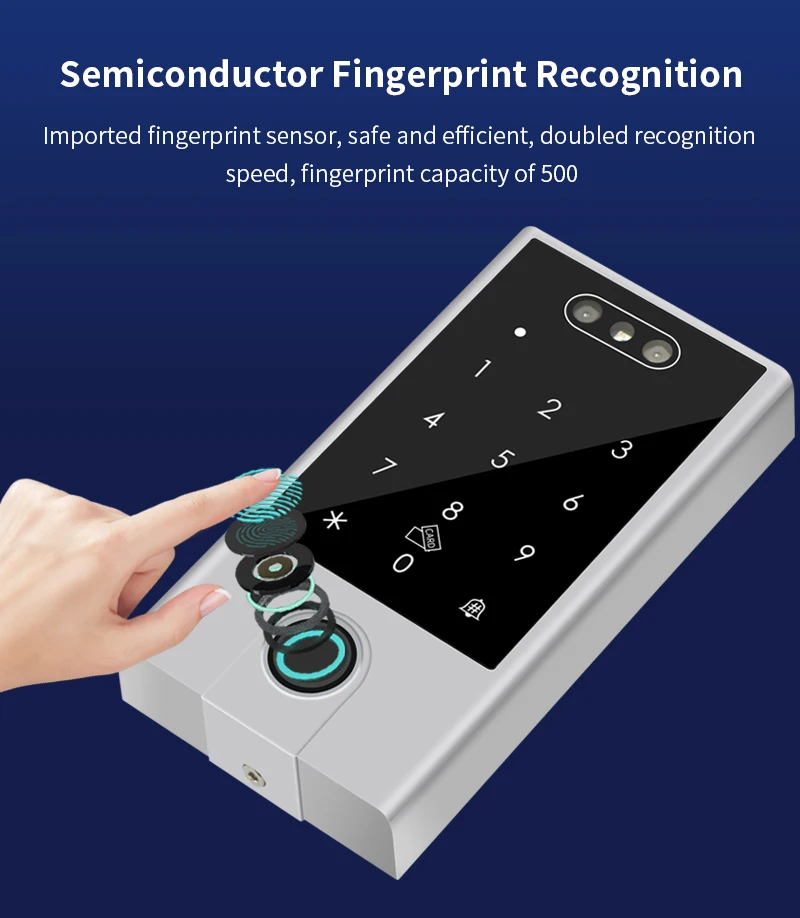 Tuya APP WIFI Face Wiegand 26-34 Recognition Fingerprint 125KHZ 13.56MHZ RFID D