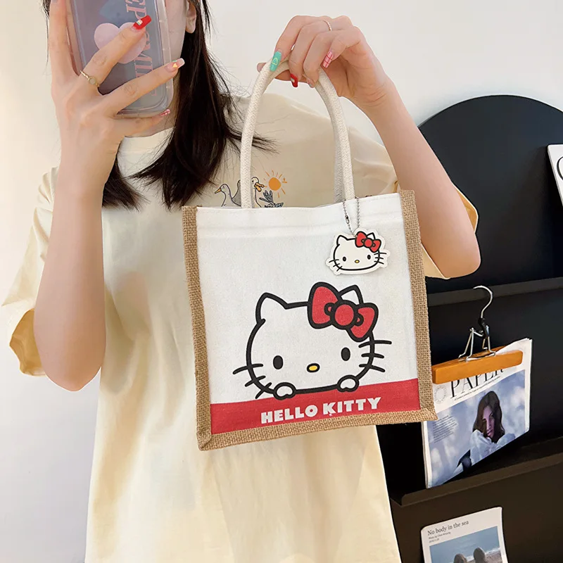 

New Kawaii Sanrio Handbag Hello Kitty My Melody Kuromi Anime Cute Hello Kitty Stuff Girl Fashion Backpack Children Birthday Gift