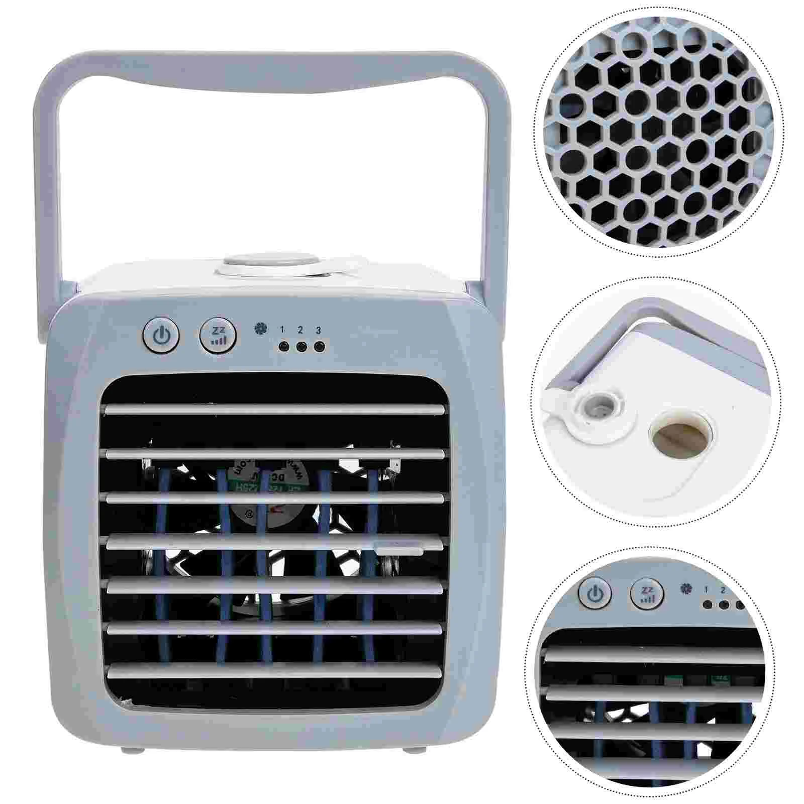 Portable Air Cooler Desktop Office Humidifier Fan Mini USB Cooling Plastic Decoration Small Conditioning Tool