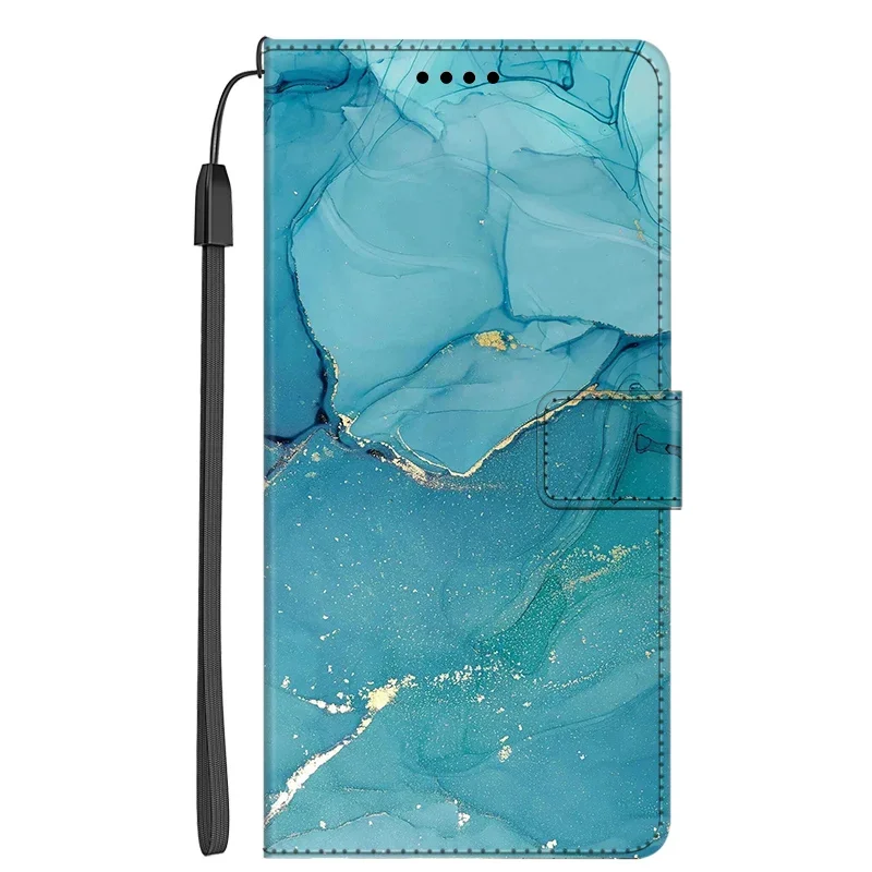 Elegant Marble Flip Leather Wallet Phone Case