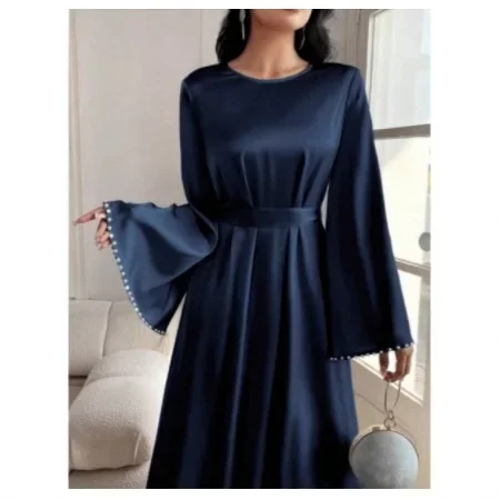 Exquisite Elegant Beaded Dress Muslim Dubai Middle East Turkey Dubai Beautiful Abaya Women's Fashion Muslim Set Origin China - Image 4