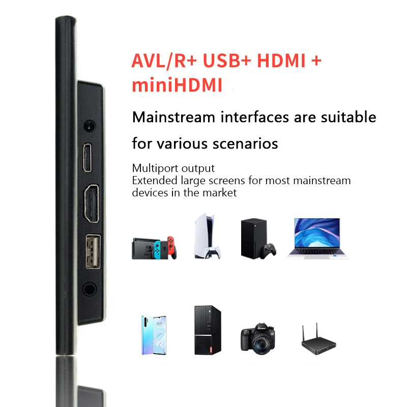 MSDONG ޴  ǻ , 7 ġ   LCD ũ, IPS USB HDMI ÷, 3b +, 4b/Windows