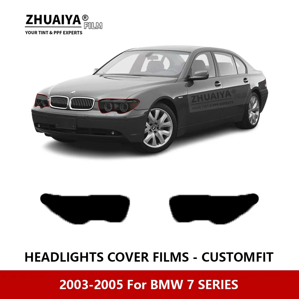 

Для BMW 7 серий 2003-2005 Автомобильная внешняя фара против царапин PPF предварительно отрезанная Защитная пленка для ремонта автомобильные наклейки аксессуары