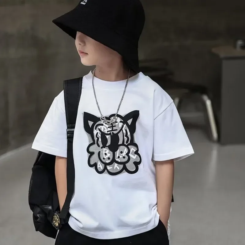 

Children's Clothing 10 12 Years T-shirt For A Boy Clothes Teenage T-shirts High Teen Fashion Kids Tee Top Boys Baby Summer