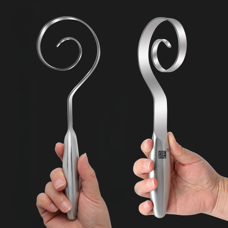 Dough Mixer Multifunction Stainless Steel Manual Dough Mixer Household Baking Tools Non-Stick Integrated Quick Flour Mixer Non-Slip Hand