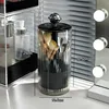 Automatic Lifting Makeup Brushes Holder Dustproof Makeup Brush Holder Lipstick Eyebrow Pen Holder Desktop Makeup Container 6