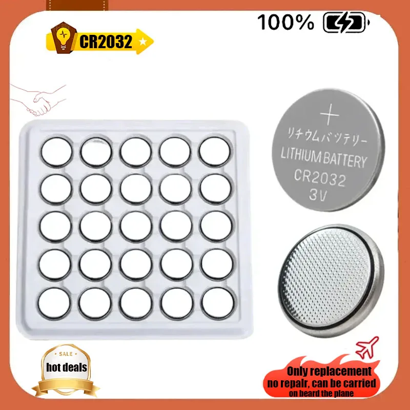 

Original New Disposable Button Battery CR2032 BR2032 DL2032 ECR2032 3V CR 2032 Electronic Watch Button Lithium-ion Battery, Etc.
