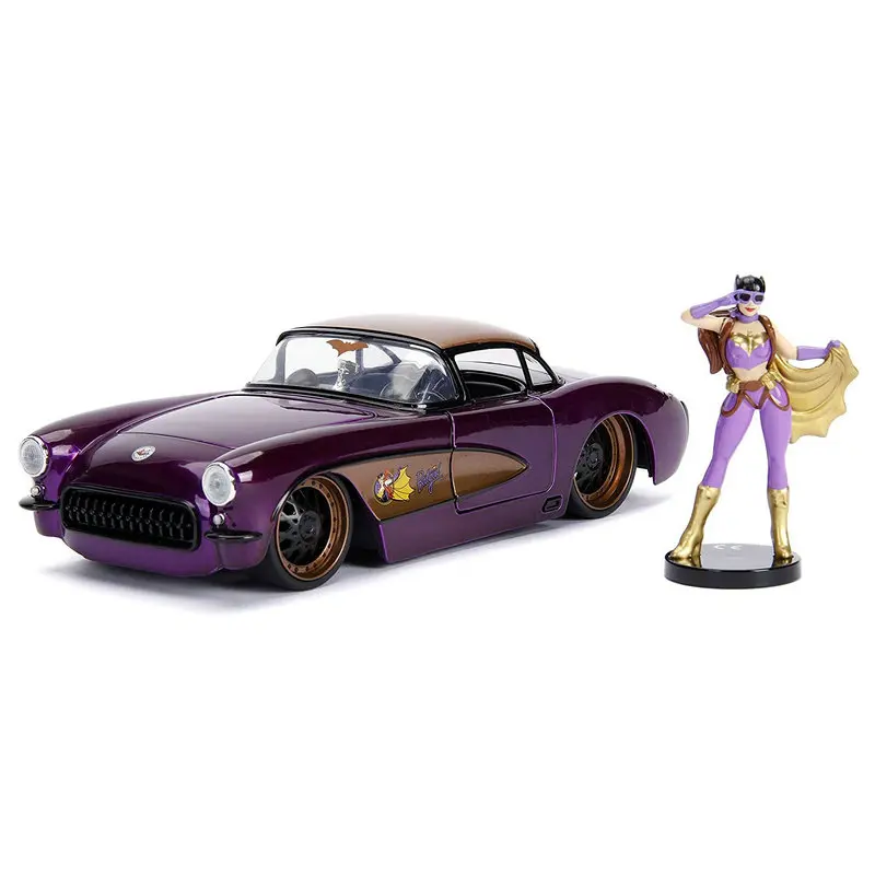 Bring-a-Doll-1-24-Scale-Alloy-Diecast-Metal-Vehicle-Bat-Girl-Bat-Chari-1957-Muscle