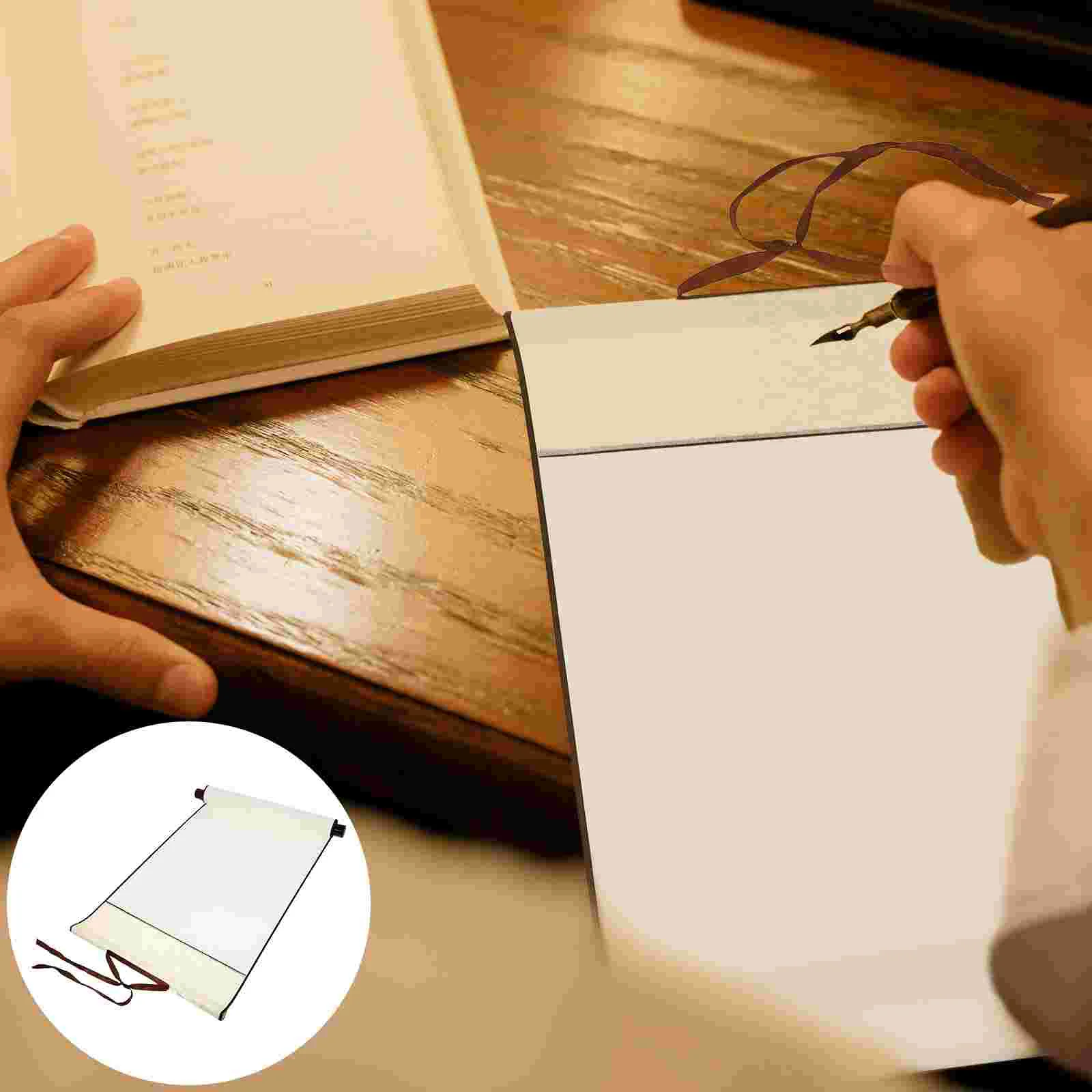 

Calligraphy Scroll Chinese Paper Hanging Rice Drawing Painting Wall Blank Child