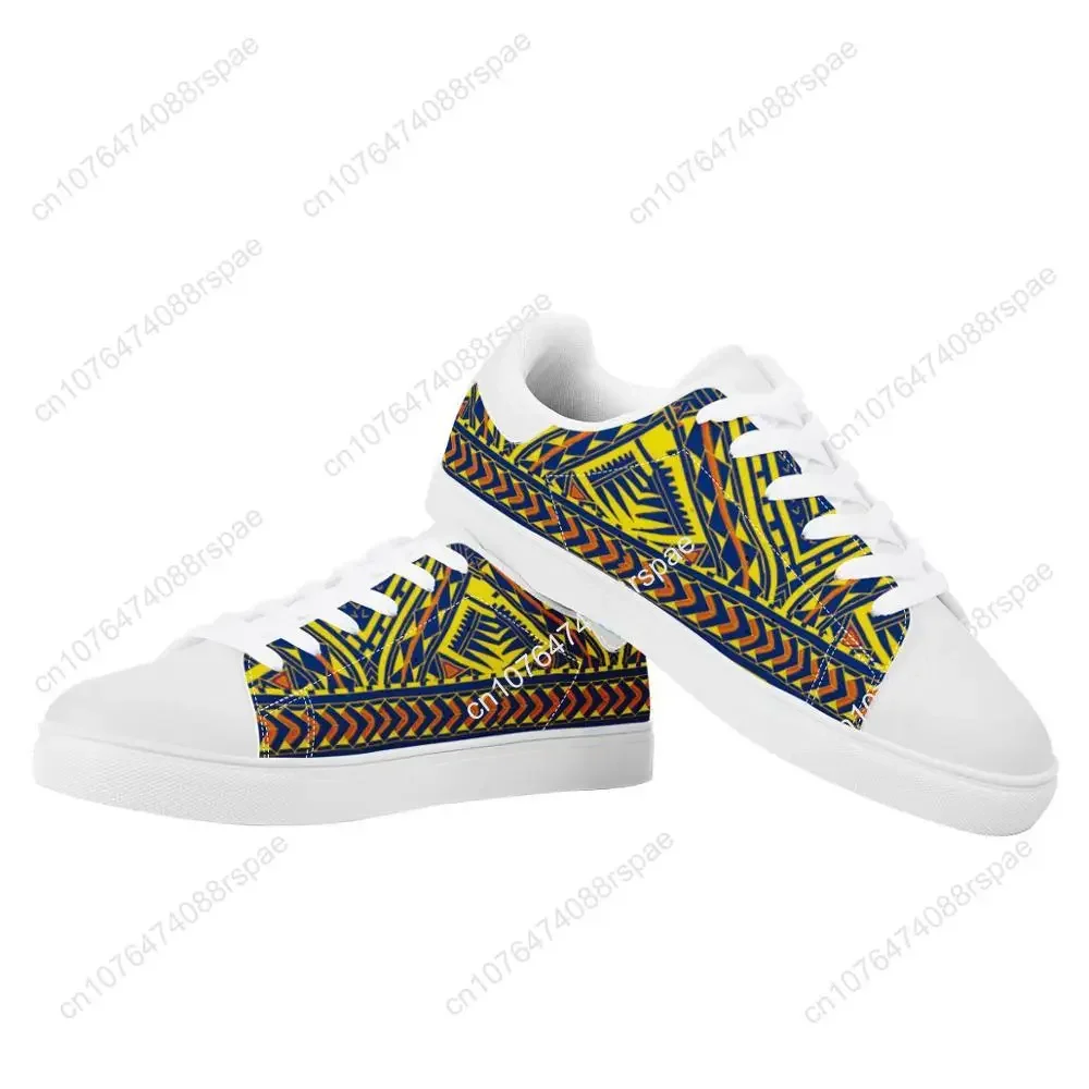 Good Quality Polynesian Samoa Tribal Sia Flat Sneaker Printed Custom 1 MOQ Fashion Walking Sport Shoes Light Women Running Shoes