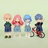 Ob11 Doll Clothes Fashion Tops Jeans Sweatshirt Cool Sleeveless High Neck Sweater Suspenders Shorts For 1/12 Bjd Dolls Accessory 1