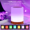 Touch Bedside Table Lamp RGB USB Rechargeable Night Light NightStand Desk Lamp Bedroom Decoration Kids Gift Dining Table Light 2