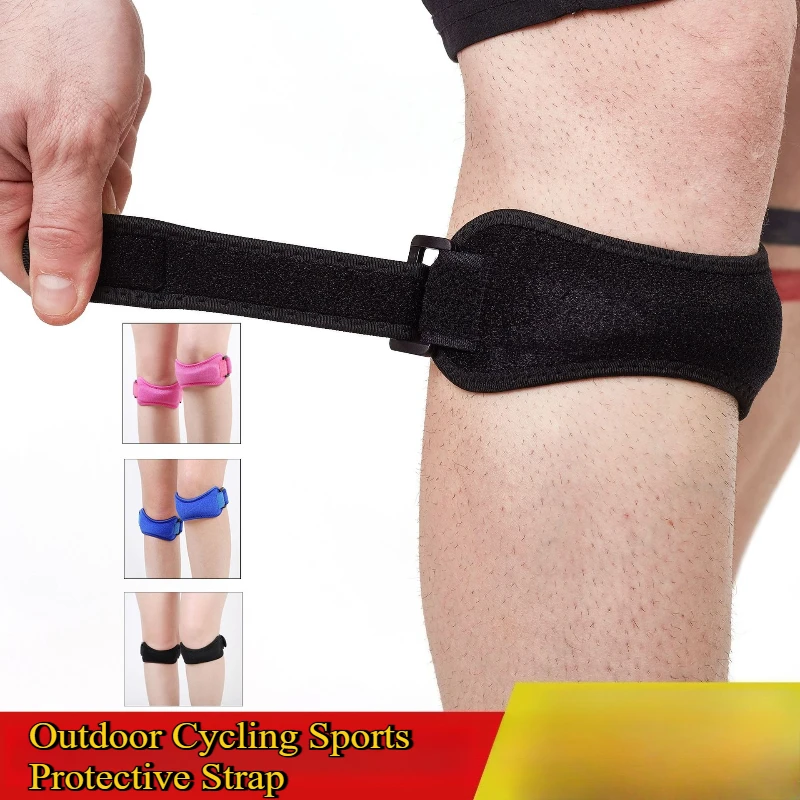 Universeller Kniescheiben-Kompressionsgurt mit harter Schutzausrüstung zur Knieunterstützung.