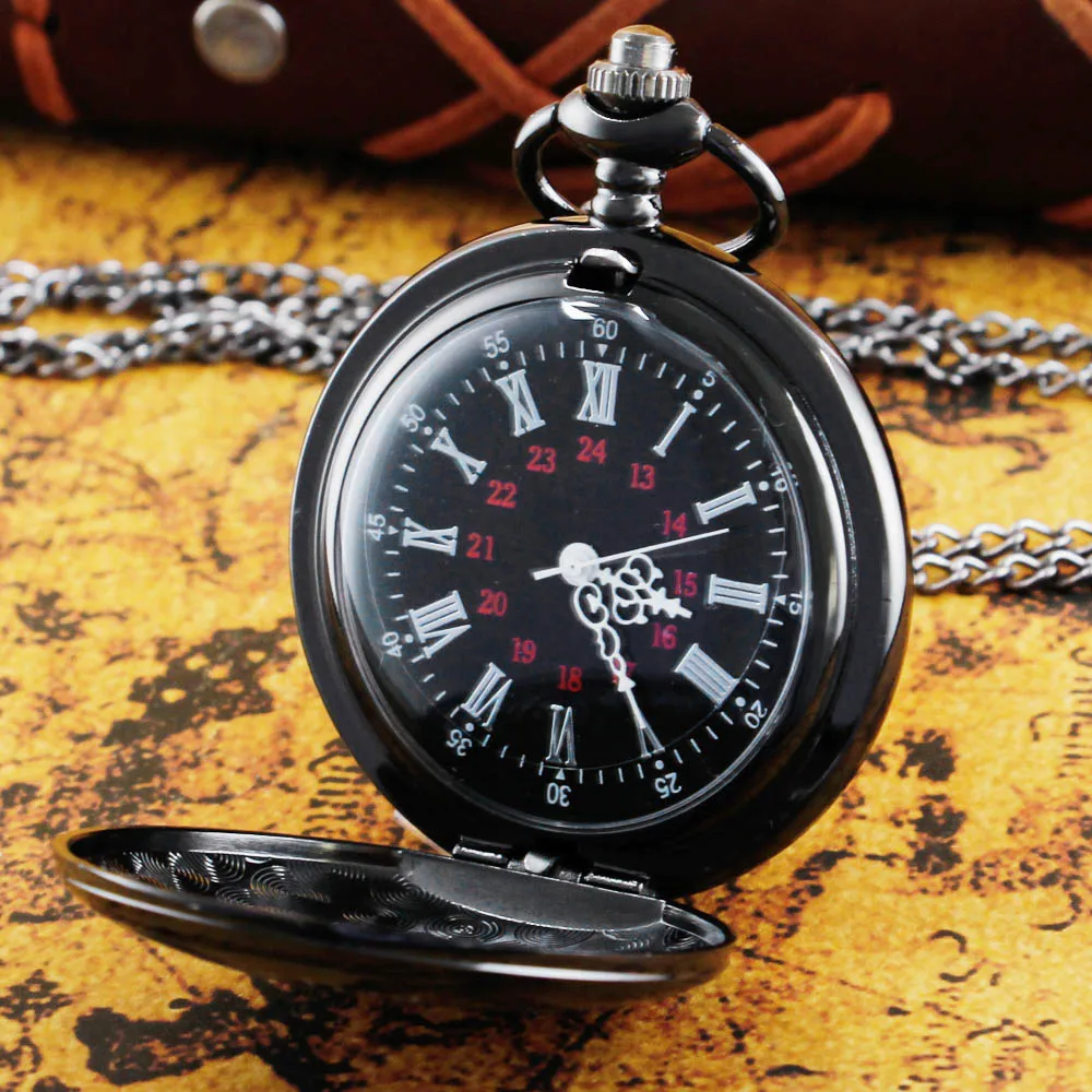 DAD Design Birthday Gift Quartz Pocket Watch For Men Vintage Pendant Fob Chain Pocket Clock