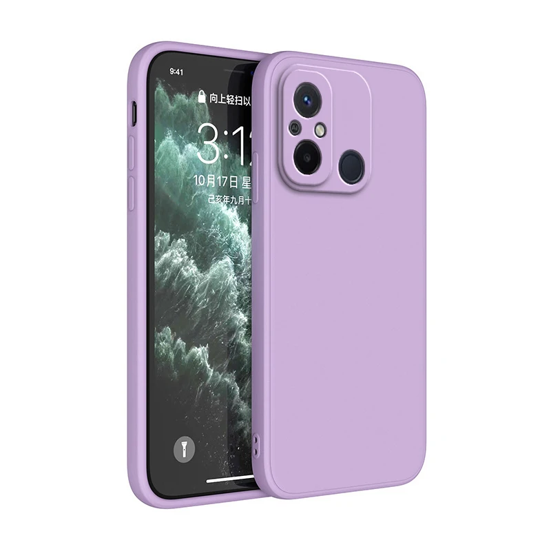 Luxury Square Phone Case - Soft Matte Silicone with Camera Protection