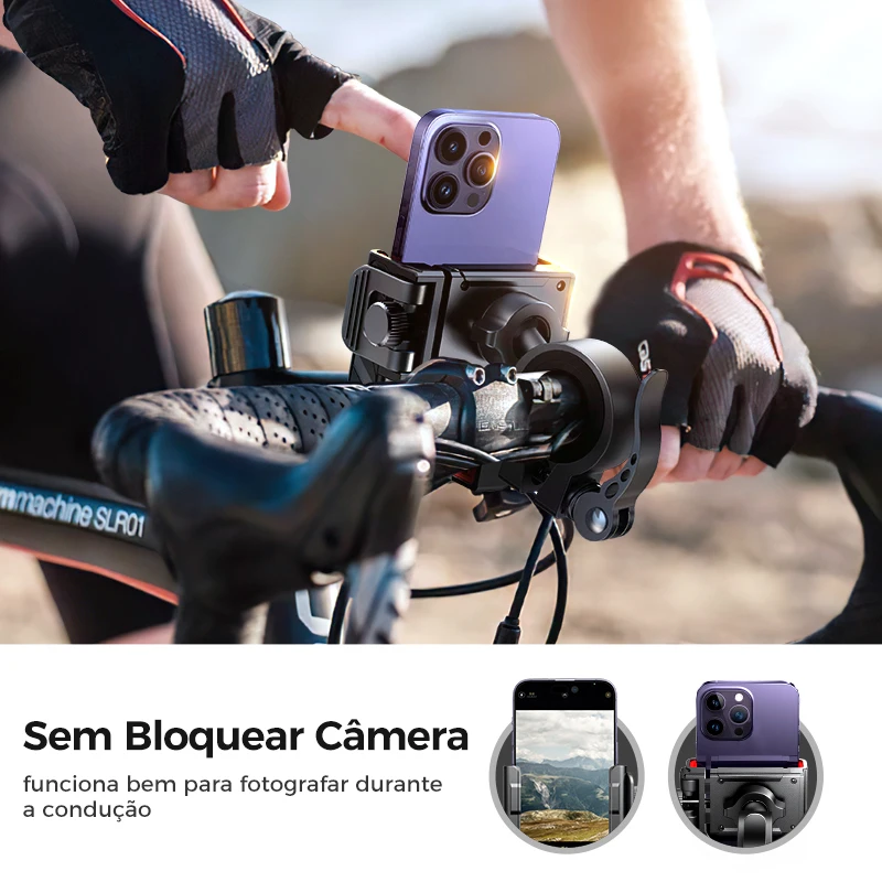 Joyroom 2023 suporte do telefone da bicicleta universal operação de uma mão suporte do telefone da motocicleta da bicicleta para 4.7-7 "telefone móvel à prova de choque