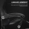 Gaming Chair, Computer Chair with Footrest and Lumbar Support, Height Adjustable Game Chair with 360°-Swivel Seat and Headrest 3
