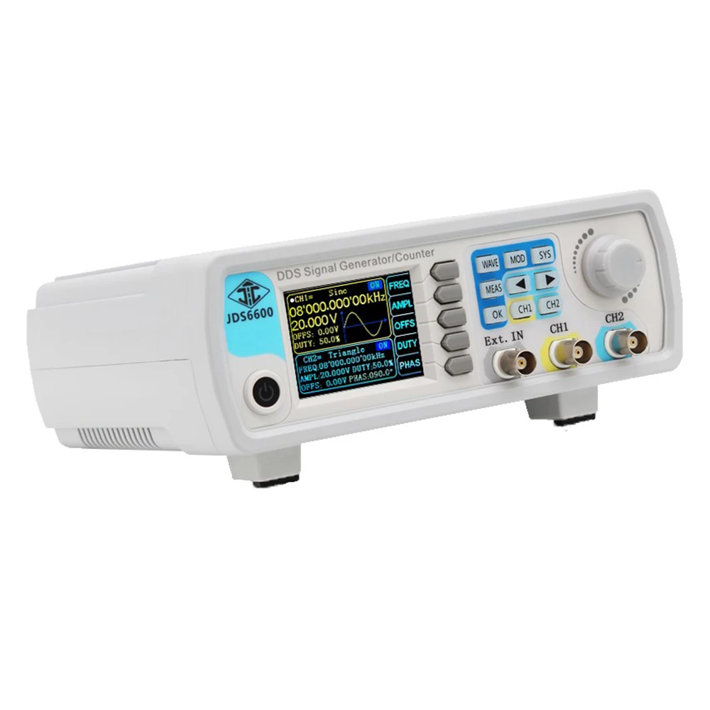 JDS6600 15/30/40/50/60M Dual CH DDS Signal Generator/Source Frequency Meter Counter Function Arbitrary Waveform Pulse Generator,signal generator kit,signal generator
