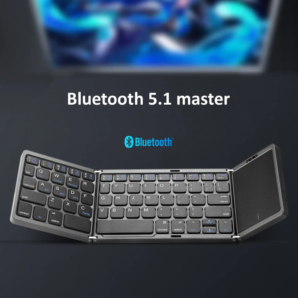 com fio teclado com touchpad mouse para