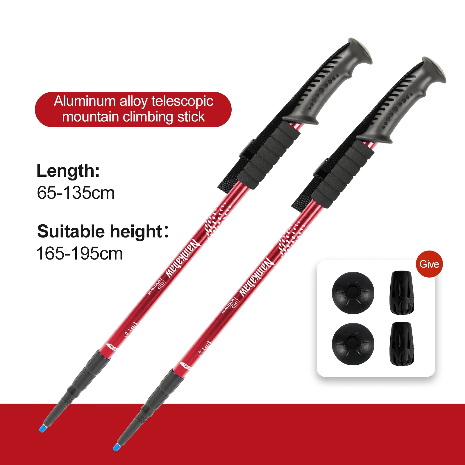 NONECN ultralight trekking poles image 7