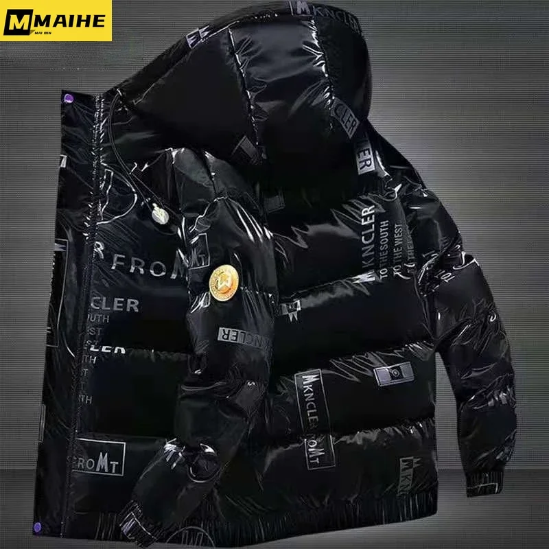 Men's autumn and winter jacket white duck down jacket, short version,Korean top fashion youth hooded sweater high-quality jacket