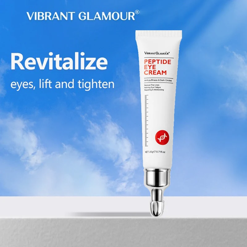 VIBRANT GLAMOUR Peptide Eye Cream Eliminate Wrinkles Effectively Promote Collagen Repair Anti-Wrinkle Anti-Agingfight Puffiness