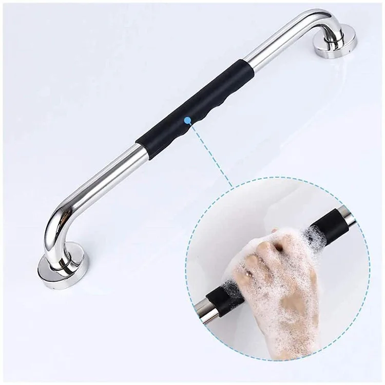 Description Picture 6 of itemBathroom Safety Armrest 304 Stainless Steel Silicone Handle Bathroom Armrest Bathtub Armrest Bathroom Grab Bars Accessories