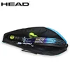 New HEAD Tennis Racket Bag For 3 Rackets Training Sport Competition Shoulder Hand Bag Squash Badminton Raquete De Padel Bag 6