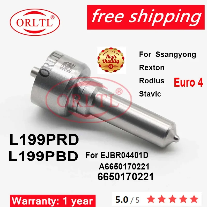 

Дизельный распылитель сопла L199PRD L199PBD для Ssangyong A6650170221 EJBR04401D Kyron 2.7L Rexton/Rodius euro 4