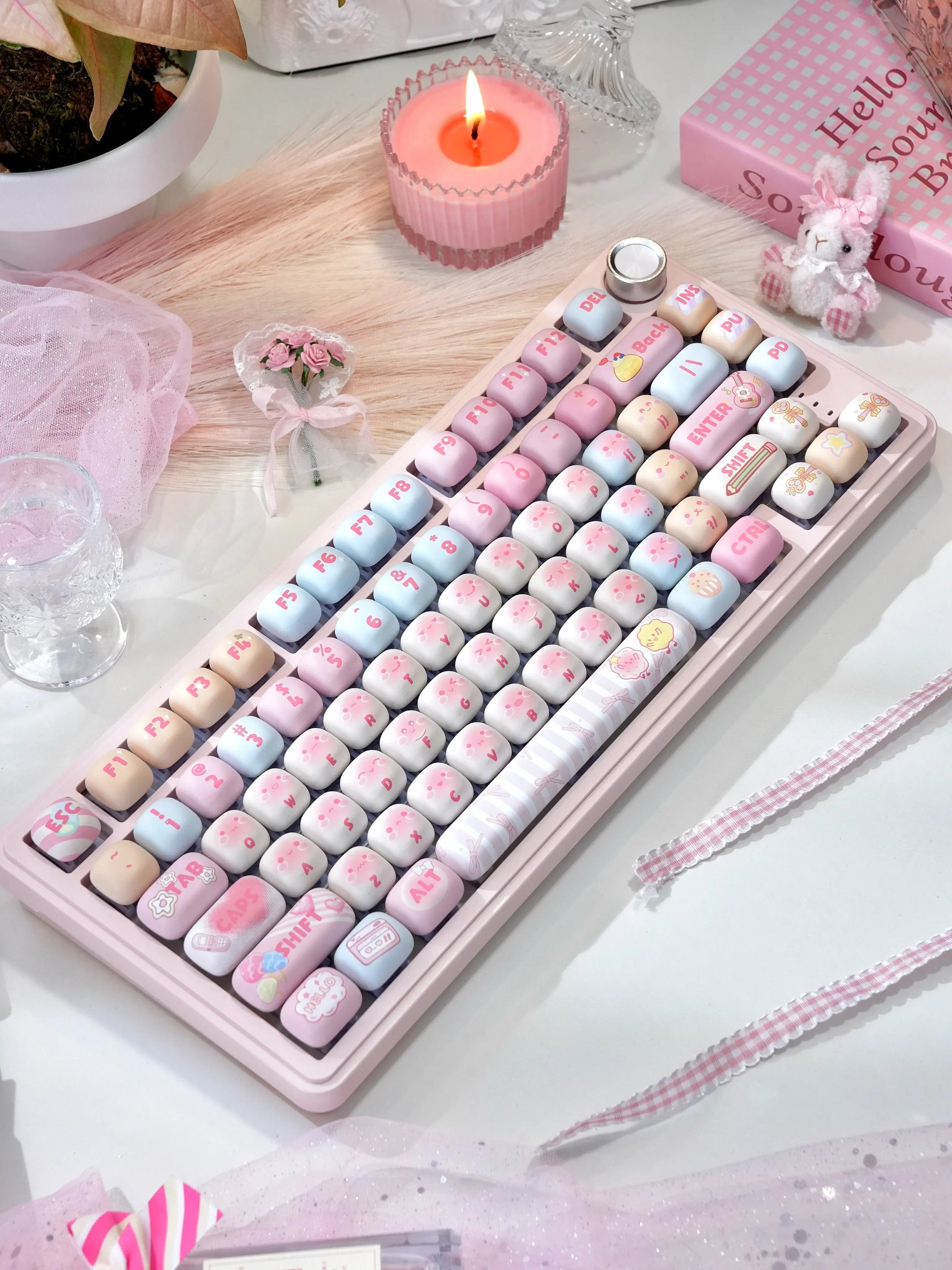 PBT keyboard keycaps with dye sublimation legends