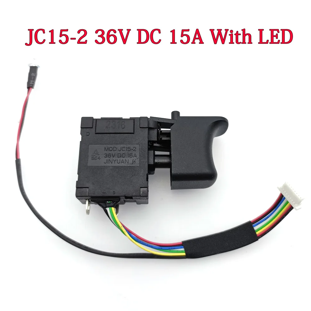 lucky２ Interruptor de broca elétrica JC15-2 36v dc 15a para bateria de