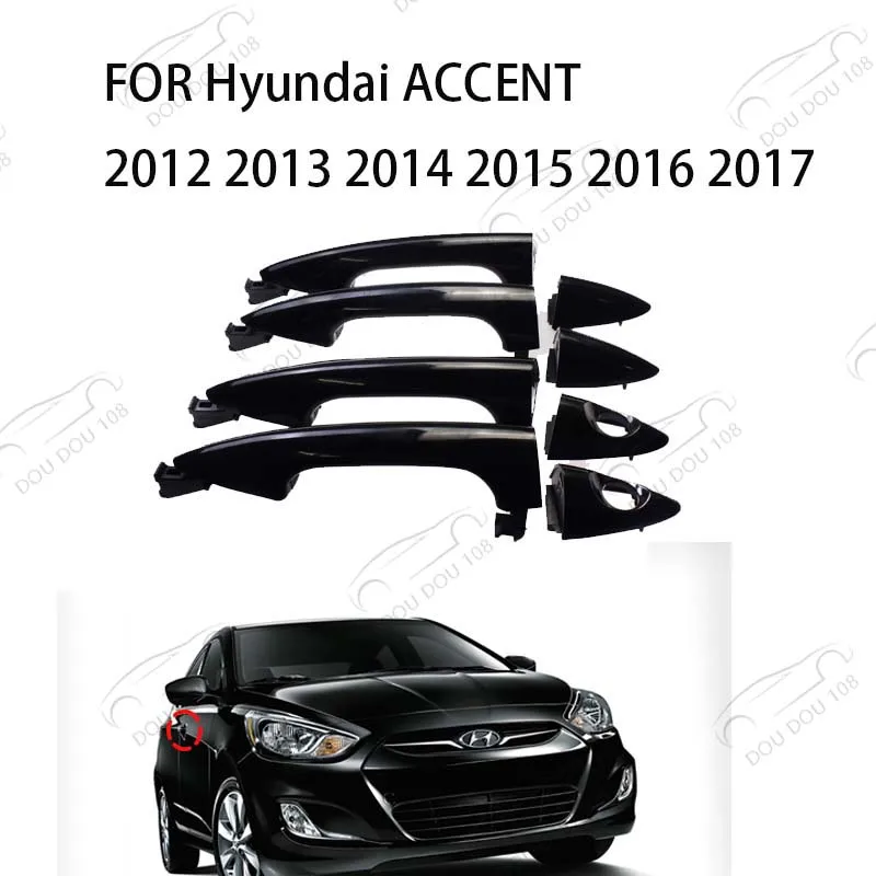 HEROFFIX 1 Set Maniglie Per Porta Esterno Per Hyundai Accent