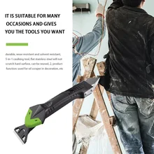 

5-in-1 Silicone Sealant Grout Finisher Grout Scraper Caulk Scraper Smooth Shovel Wall Corner Window Sealant Removal Hand Tool