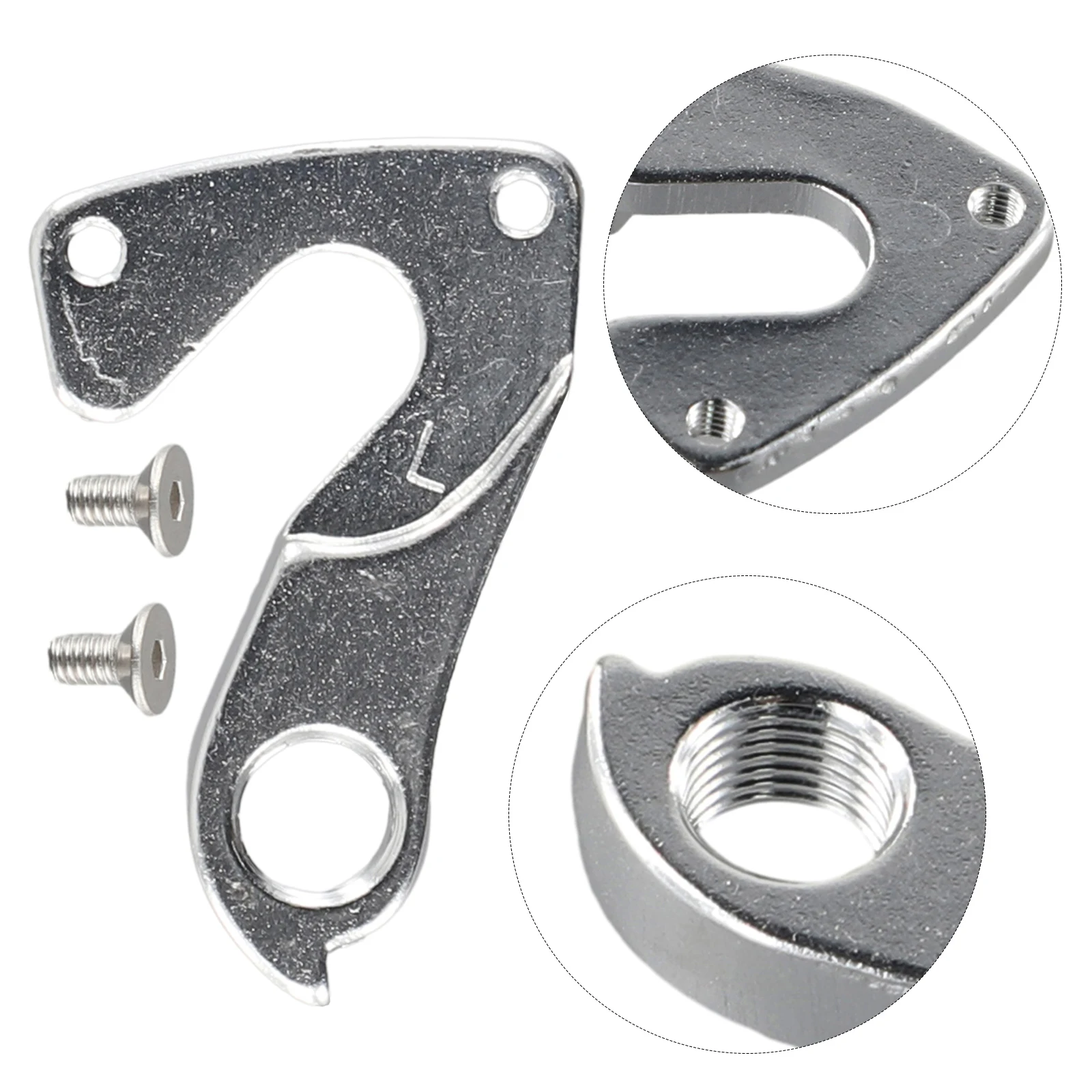 

Bicycle Tail Hook Derailleur Hanger Cycling Outdoor Sports 1Pcs Aluminum Alloy CNC Replace Silver High Quality Bicycle Parts 30g