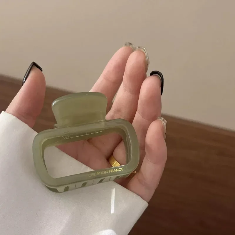 New Retro Hollowed Out Acetate Grab Clip Elegant Korean Crab Ponytail Braid Grab Clip Accessories for Girls Jewelry Gifts