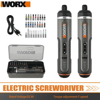 Worx 4V Electrical Screwdrivers Set WX242 Portable Smart Cordless Power Screw Driver Mini Electric Drill Home Repair Power Tool 1