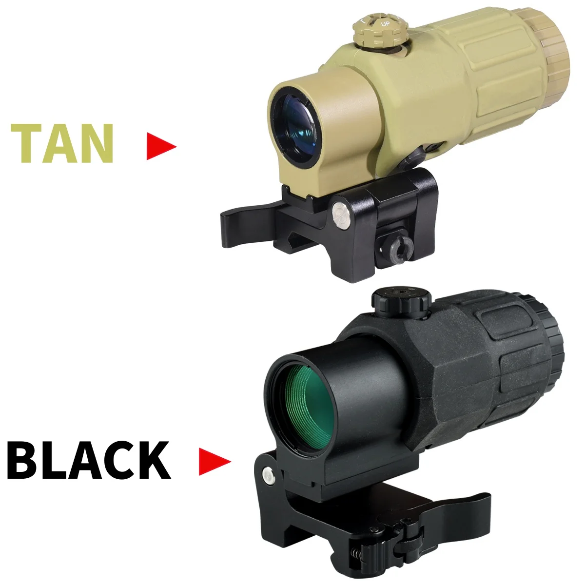Red dot sight tactical magnifier scope rifle scope Tactical G33 3X Magnifier Sight Scope Folding Side Flip for 558 556 553 Holographic Reflex Red Dot Sights Airsoft Shooting Sight