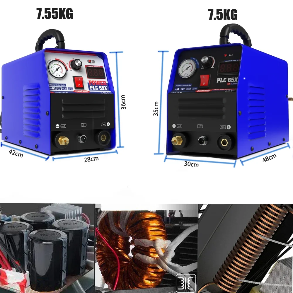 Plasmargon Cutting Machine PLC55/65 IGBT CNC Plasma cutter welding Inverter HF Luft Schneiden  50A/60A 110V/220V 6