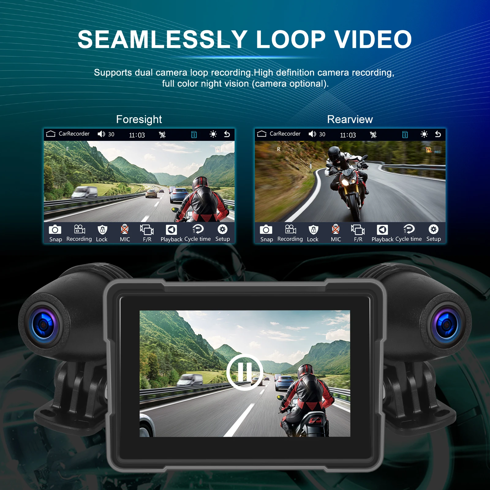 AMPrime ޴  GPS ׺̼  ī÷ ȭ ÷  DVR  ȵ̵ ڵ  ķ, 5 ġ