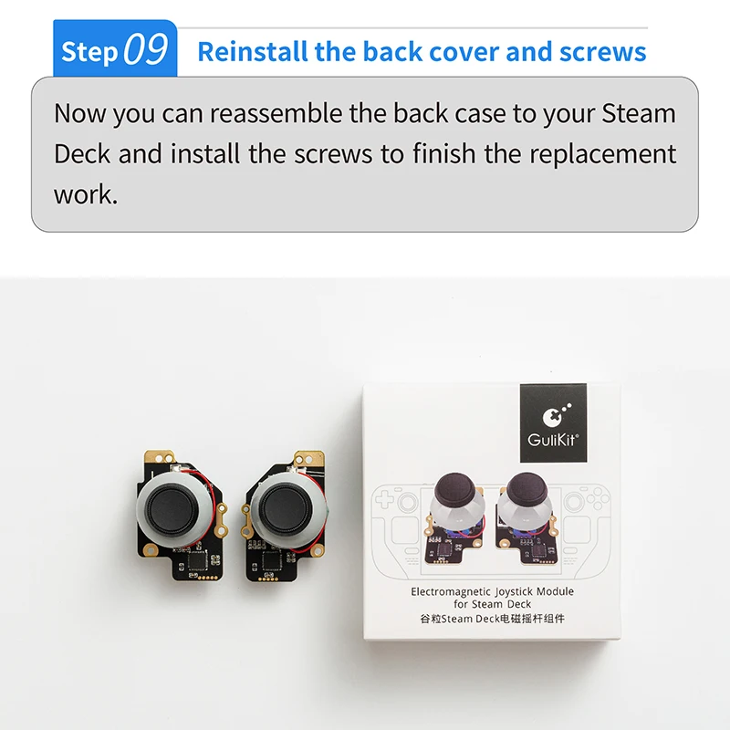 Gulikit Sd02 Joystick Eletromagnético Módulo Steam Deck Patenteado sem Joystick à Deriva para Substituição de Reparação Versão Pgradeada - Image 3