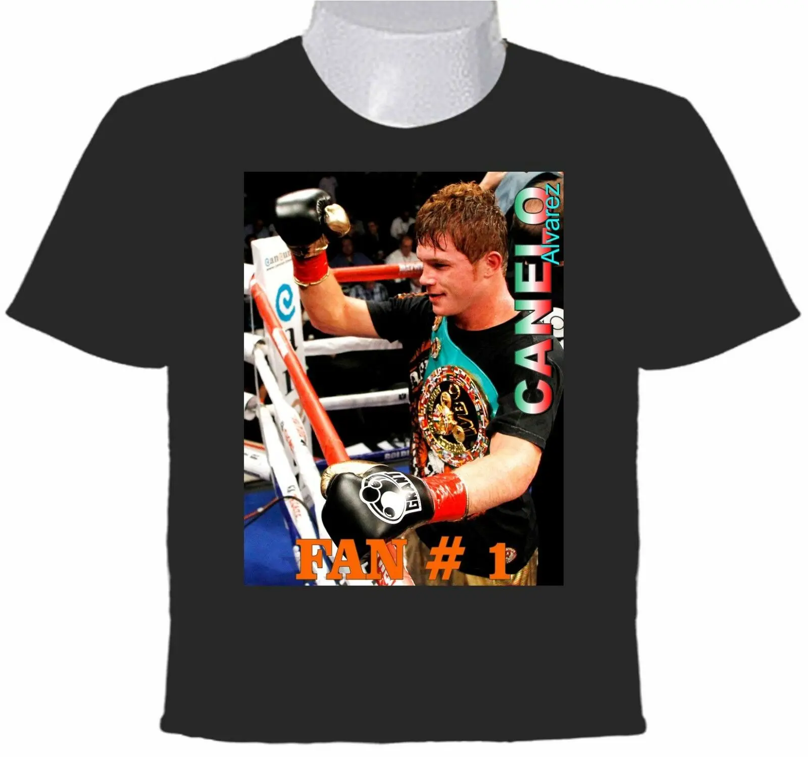 

Canelo Alvarez.Mexica Boxer T Shirt. 100% Cotton Short Sleeve O-Neck Casual T-shirts Loose Top New Size S-3XL