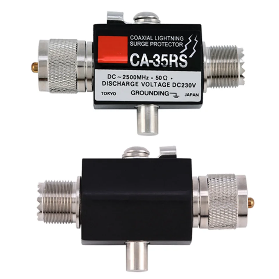 Coaxial Lightning Protector Surge Arrestor UHF Connector