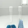 Acrylic Bathroom Shower Door Hook Over Glass Door Shower Towel Rack Punch-Free Bathroom Bathrobe Hanger Transparent Towel Hooks 3