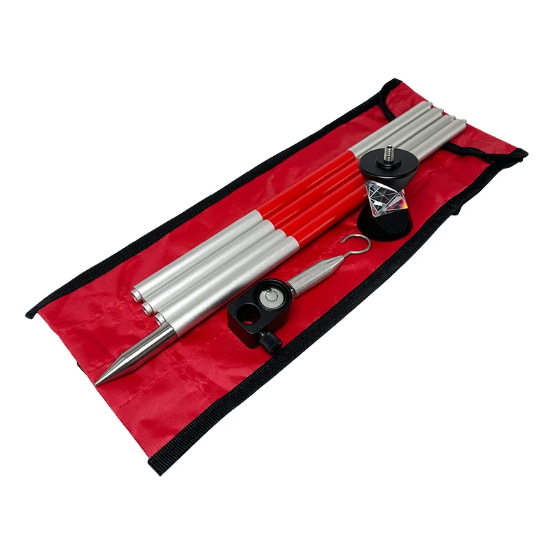 NUOVO Mini Prisma Argento Da 360 Gradi Per Stazione Totale Leica