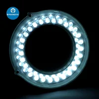 Adjustable 144 60 LED Ring Light 0-100% Illuminator Lamp For Industry Stereo Camera Microscope Magnifier Circle Light Source 2
